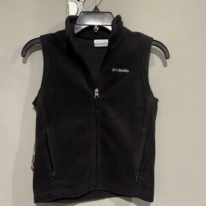 Columbia Kids Black Zip-Up Fleece Vest